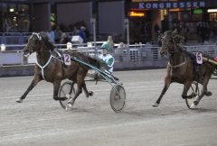 Maharajah och Örjan i deras andra seger. Foto; ALN